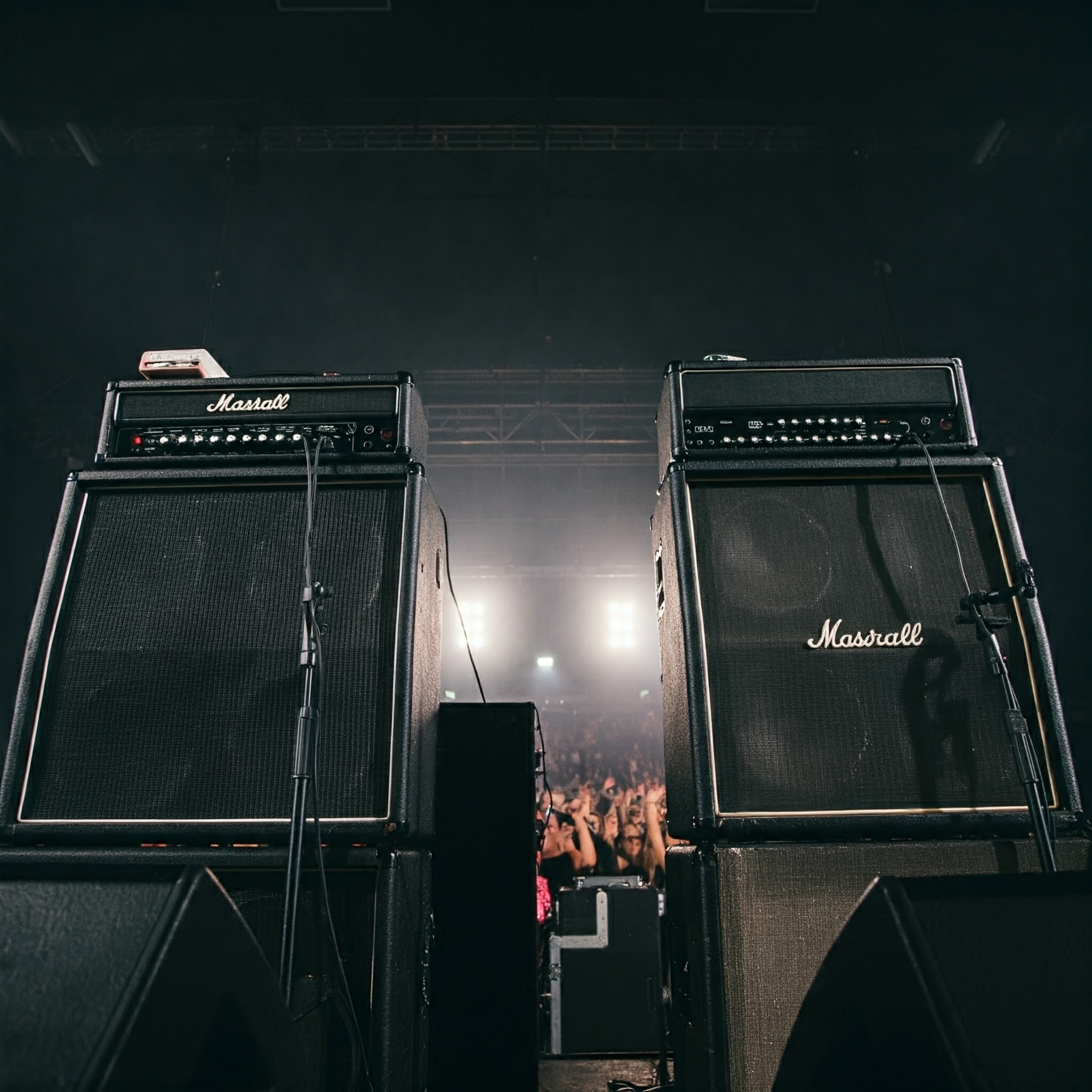 amplifiers on a stage