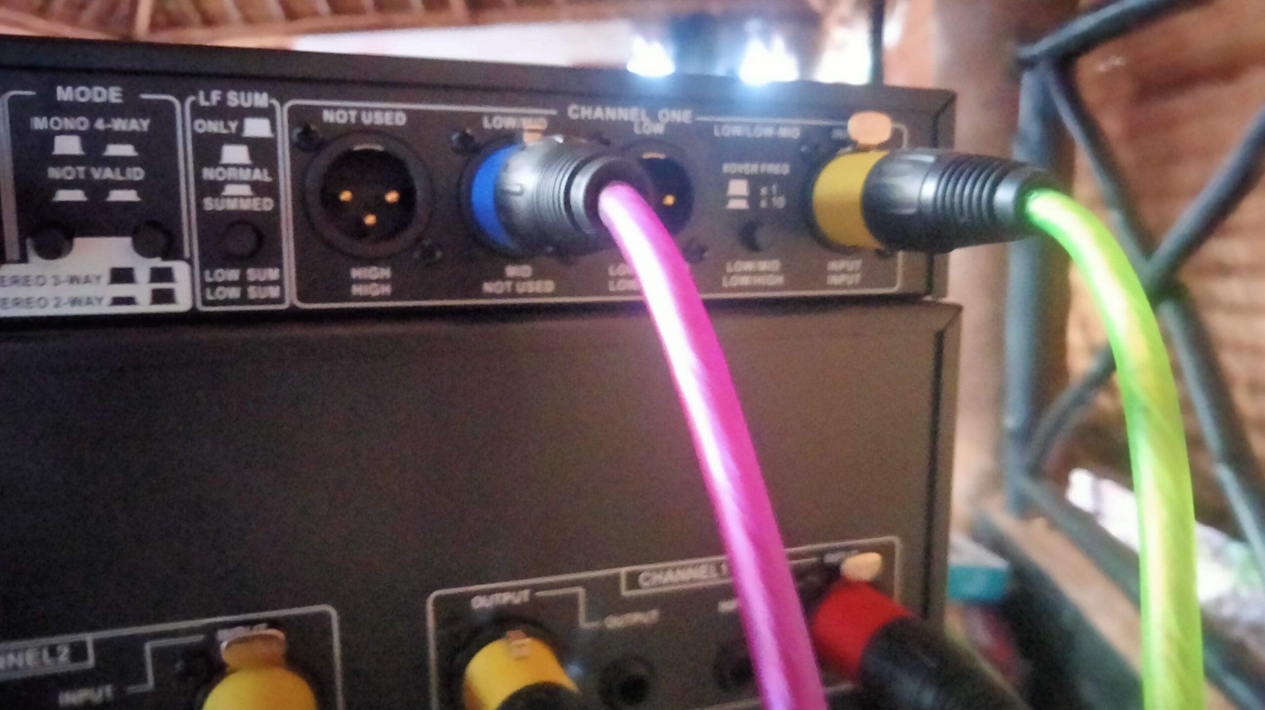 back of power amplifier