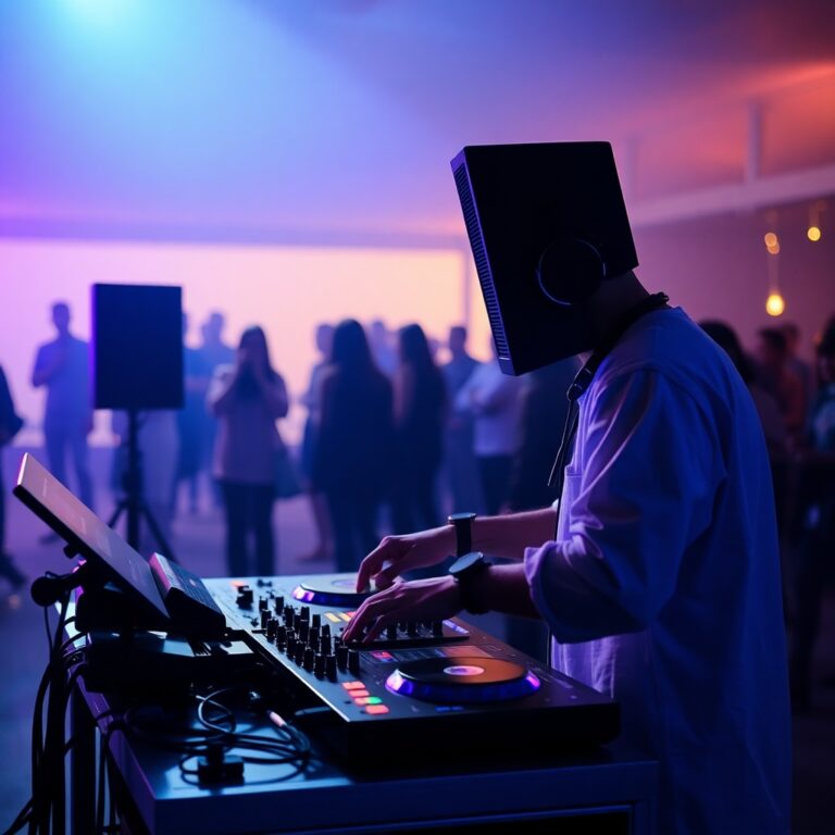 dj playing music